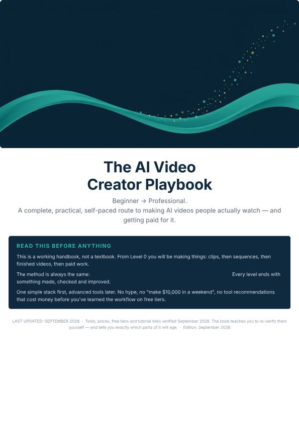 AI Video Creator Playbook cover